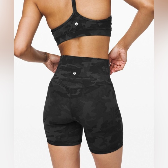 Lulu Lemon Align High Rise Shorts ‘10 Camo | Size 4/ Small - Picture 4 of 10